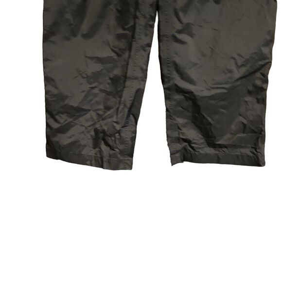 L.L. Bean Nylon Pants Mens M Black Ankle Zip Lined Track Utility Outdoor Vtg Y2K - Picture 6 of 7